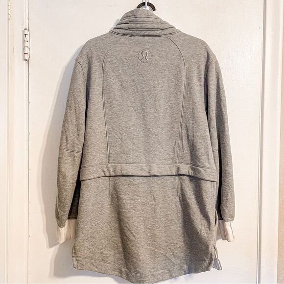 Lululemon Light As Warmth Jacket PrimaLoft Fleece Grey 6 - Picture 10 of 12